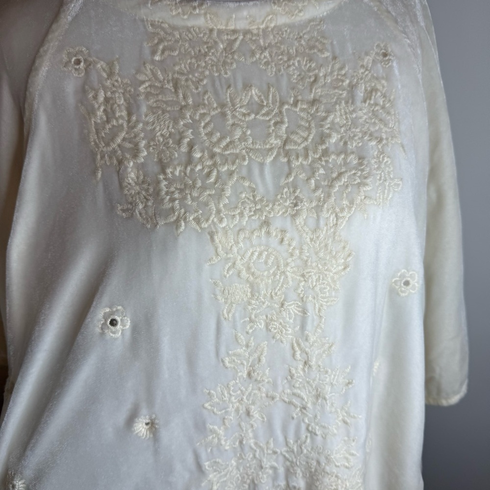 Johnny Was April Velvet Blouse NWT - Size Small - Picture 2 of 7